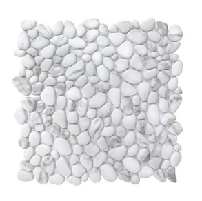 Calacatta Pebble - glass tile